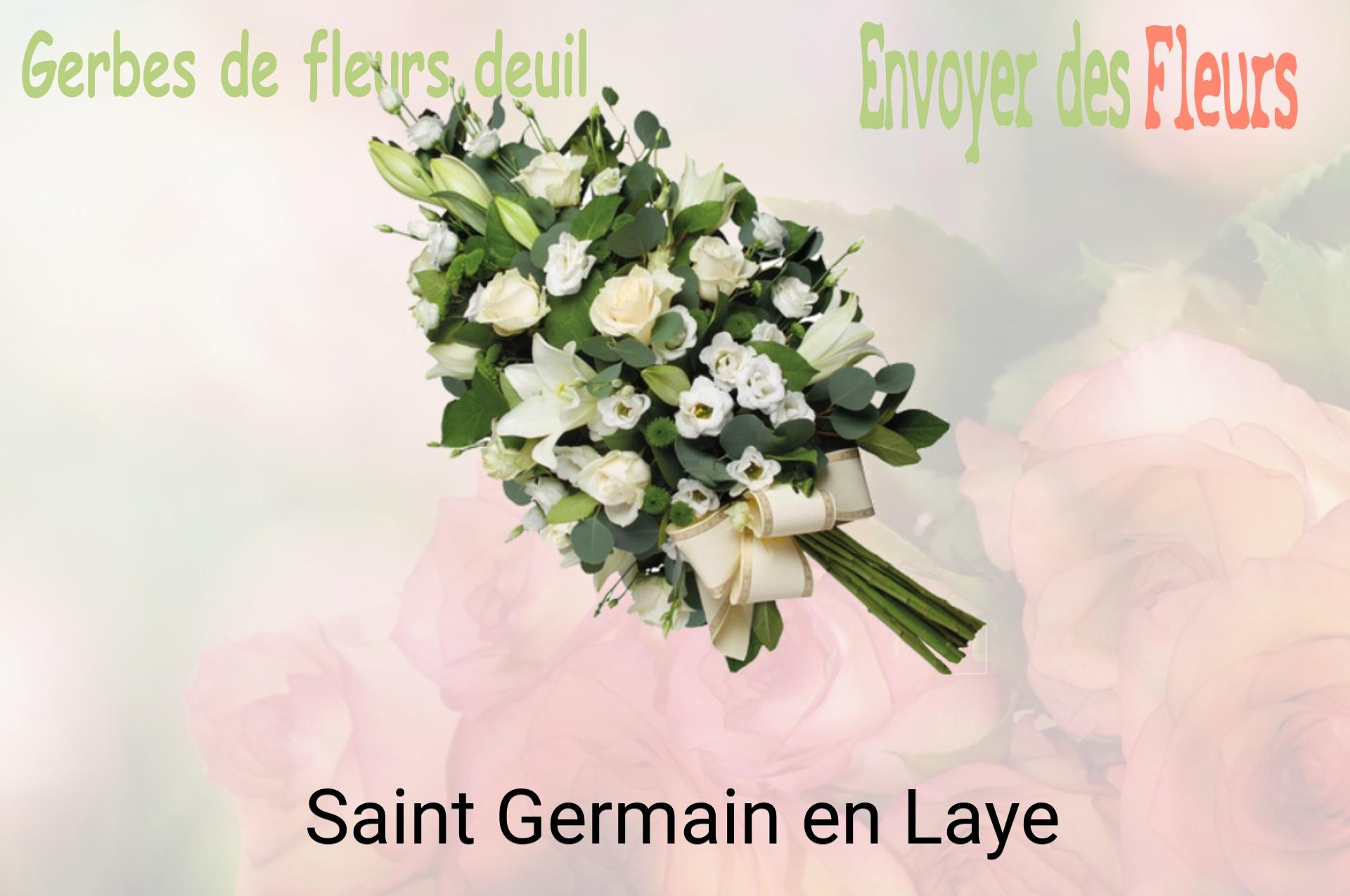 Gerbe de fleurs de deuil livrée à Saint-Germain-en-Laye